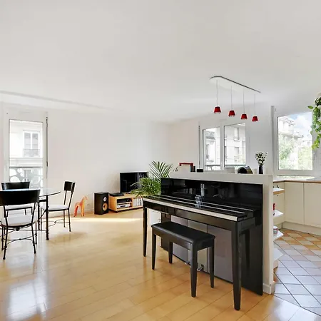 Daire Charming Bright Apt - 3br-6p- Canal Saint-martin